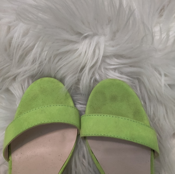 Bamboo lime green heels, size 8 - Picture 5 of 6